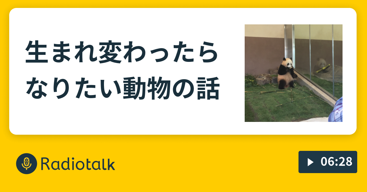 生まれ変わったらなりたい動物の話 関西出身オタクは標準語が喋れない Radiotalk ラジオトーク